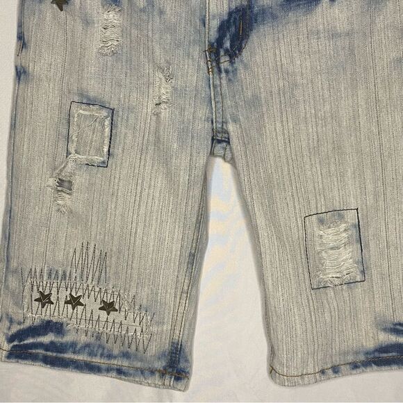 Boys Road Narrows light wash denim shorts size 14 - Picture 3 of 6
